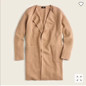 J Crew Juliette collarless sweater-blazer